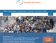 Tablet Screenshot of oratoire.org